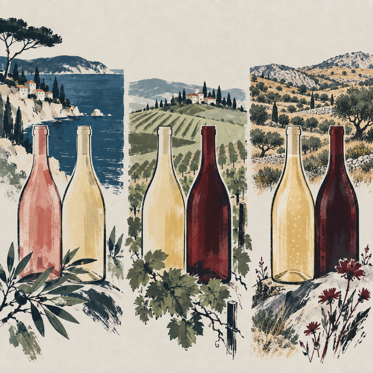 WYNCH tasting set with six wines for “Unashamed classics: how to choose wine you actually enjoy”