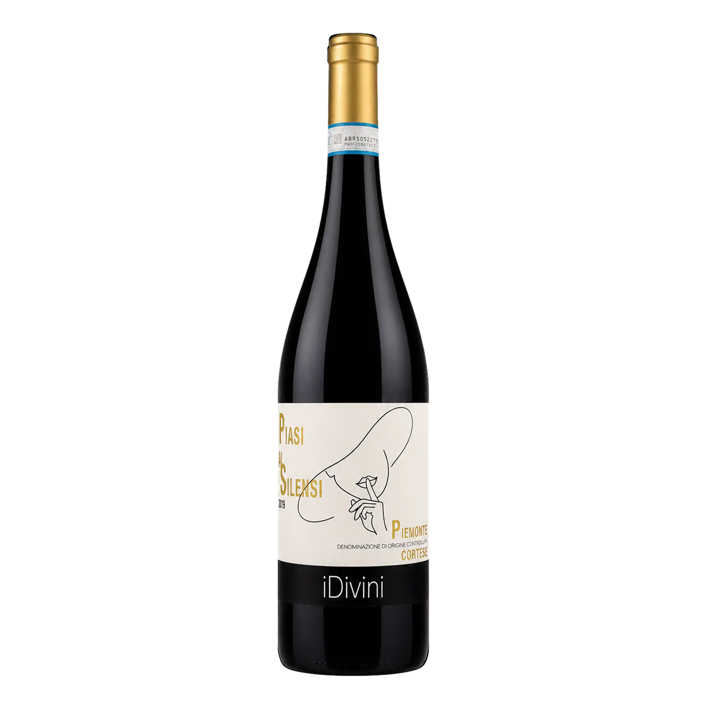 Flasche Idivini Cortese Stainless Steel 2025 Weißwein aus Monferrato Piemonte, Edelstahl-Ausbau mit Blüten- und Birnennoten | Idivini Cortese Stainless Steel 2025 white wine from Monferrato Piedmont, stainless-steel aged with blossom and pear notes