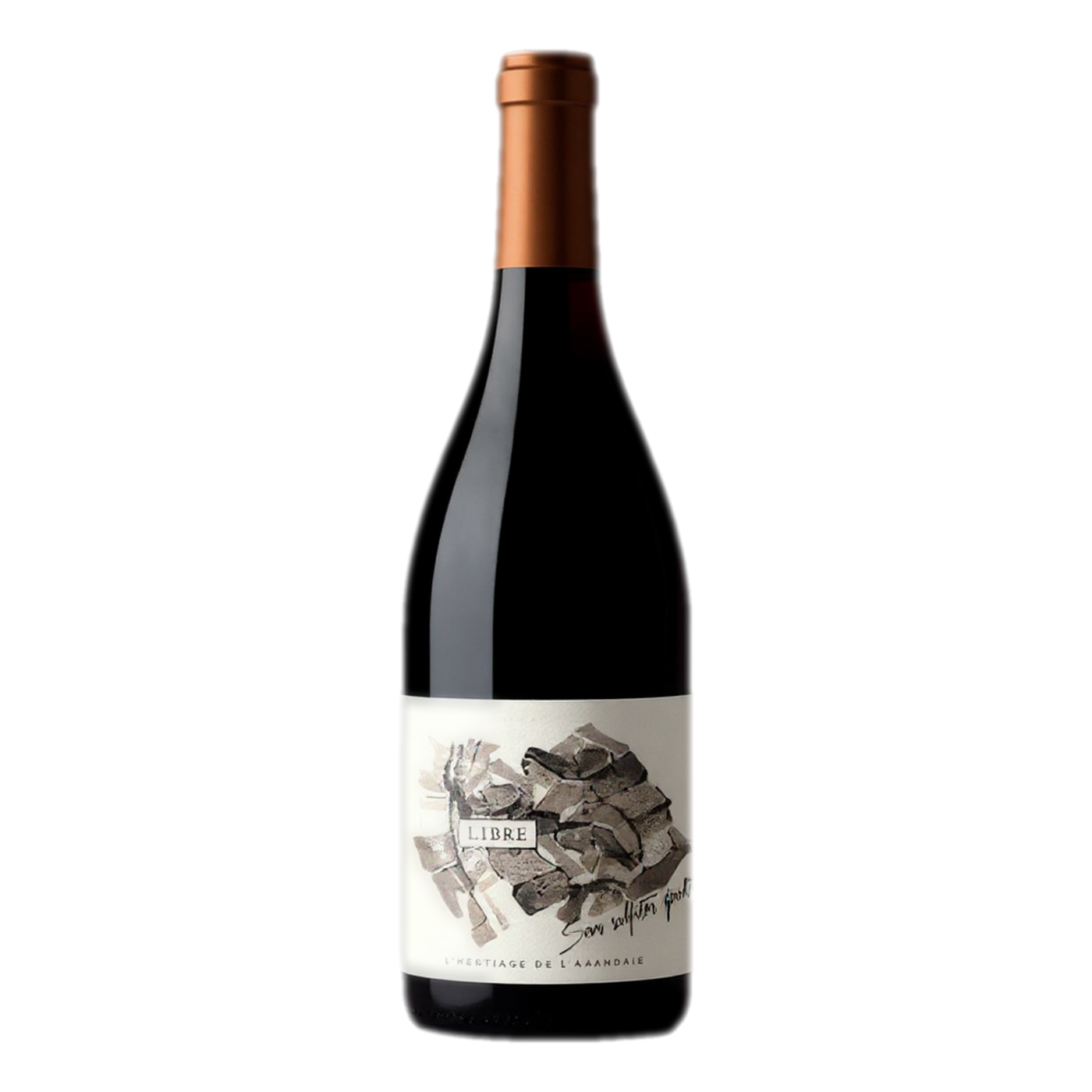 Clos de l'Amandaie Libre 2020 Rotwein Merlot-Grenache aus Languedoc-Roussillon, ohne Schwefel, Brombeere Schokolade | Clos de l'Amandaie Libre 2020 natural red wine Merlot-Grenache Languedoc-Roussillon, no added sulfites, blackberry chocolate