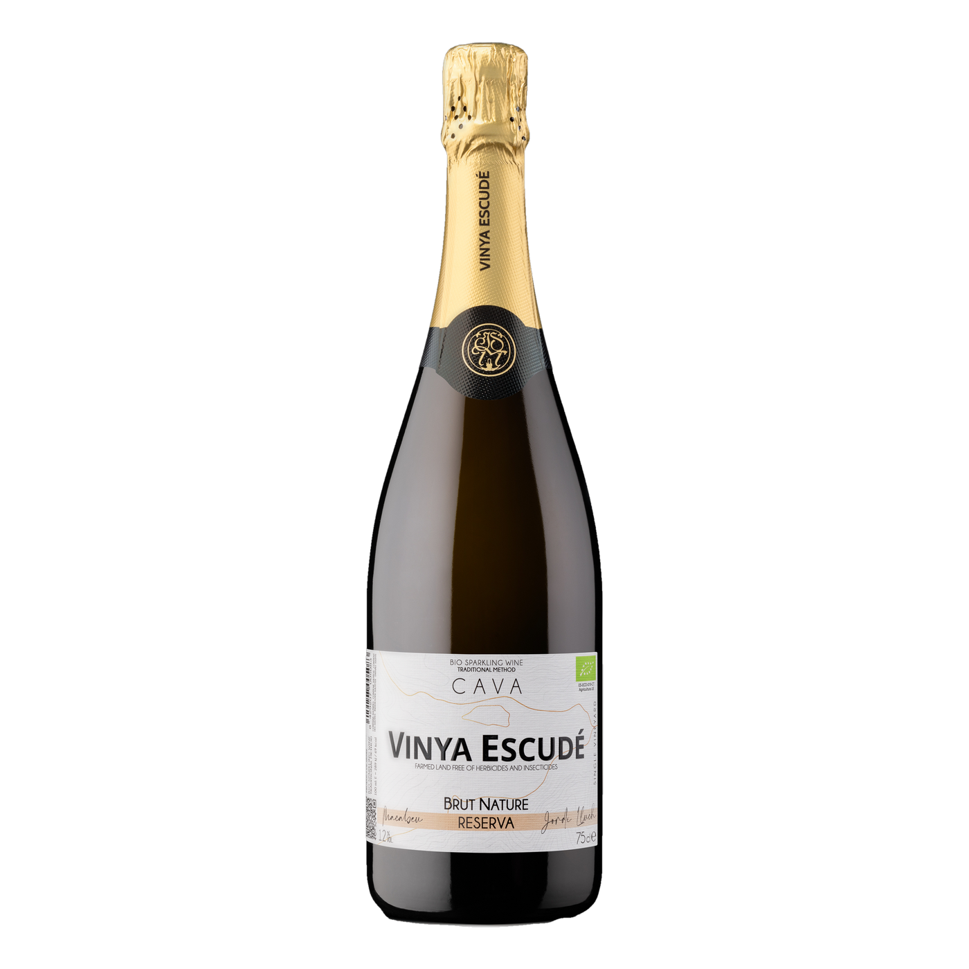 Vinya Escudé Cava Macabeo Brut Nature Reserva 2022 – Bio-Flaschengärung, 20 Monate Hefe, knochentrocken | Vinya Escudé Cava Macabeo Brut Nature Reserva 2022 – organic traditional method, 20 months lees, bone-dry