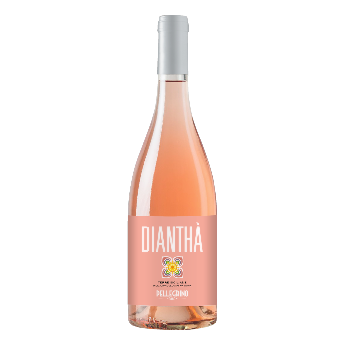 Pellegrino 1880 Diantha Rosato 2025 Roséwein aus Terre Siciliane, Ton-Kalk-Boden, Stahl-Ausbau, frische Erdbeere und Orangenblüte | Pellegrino 1880 Diantha Rosato 2025 Rosé wine from Terre Siciliane, clay-limestone soil, steel aging, fresh strawberry and orange blossom