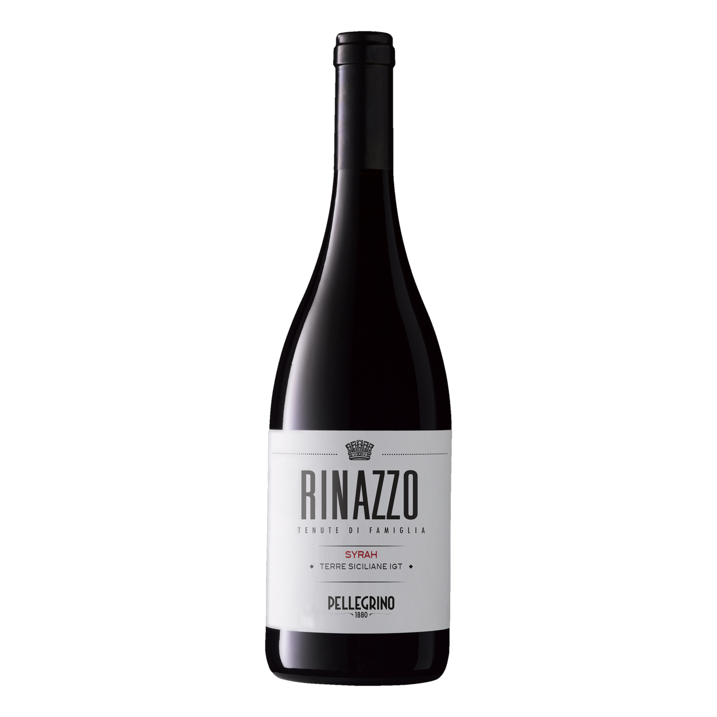 Pellegrino 1880 Rinazzo Syrah 2025 Rotwein aus Sizilien, sandige Böden über Ton, 24 Monate Ausbau, schwarzer Pfeffer und Schwarzkirsche | Pellegrino 1880 Rinazzo Syrah 2025 red wine from Sicily, sandy paleo-beach soils over clay, 24 months aging, black pepper and black cherry