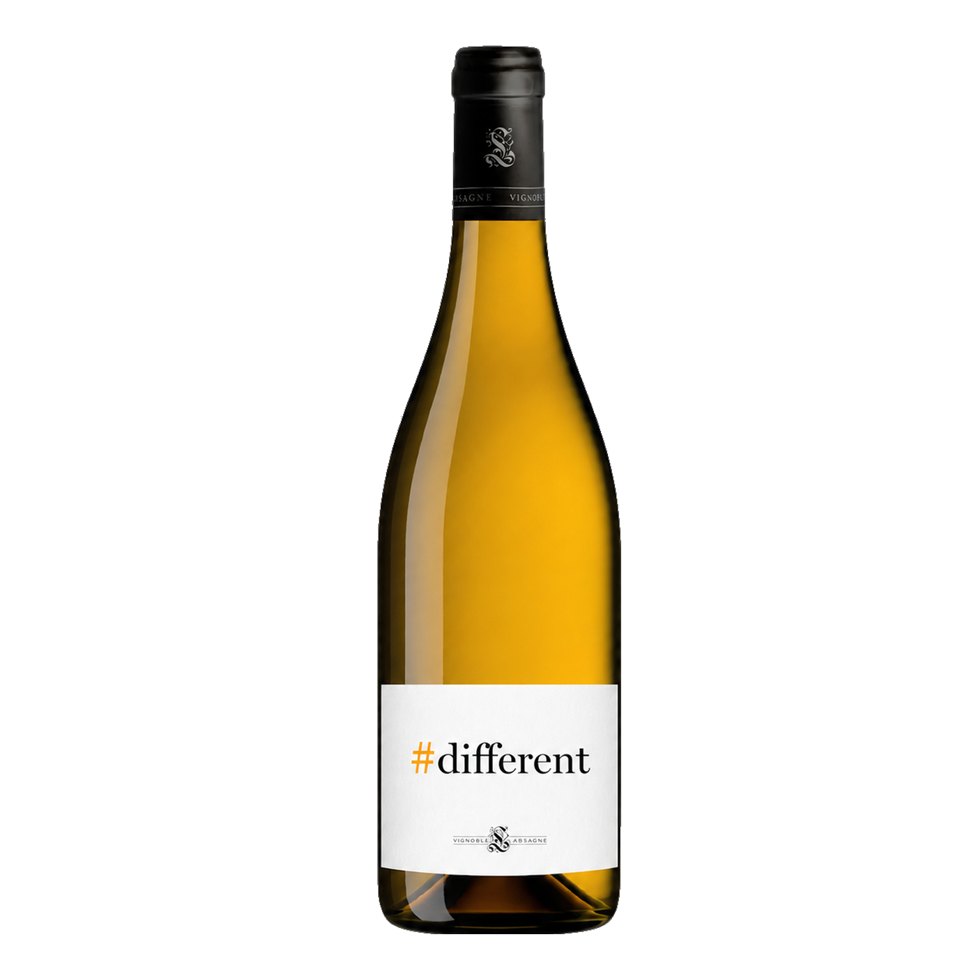 Vignobles Lassagne Sauvignon Blanc Orangewein aus Bordeaux, 4 Monate Schalenmaische in Tonamphore, Flasche vor hellem Hintergrund | Vignobles Lassagne Sauvignon Blanc Orange Wine from Bordeaux, 4 months skin maceration in amphora, bottle on light background
