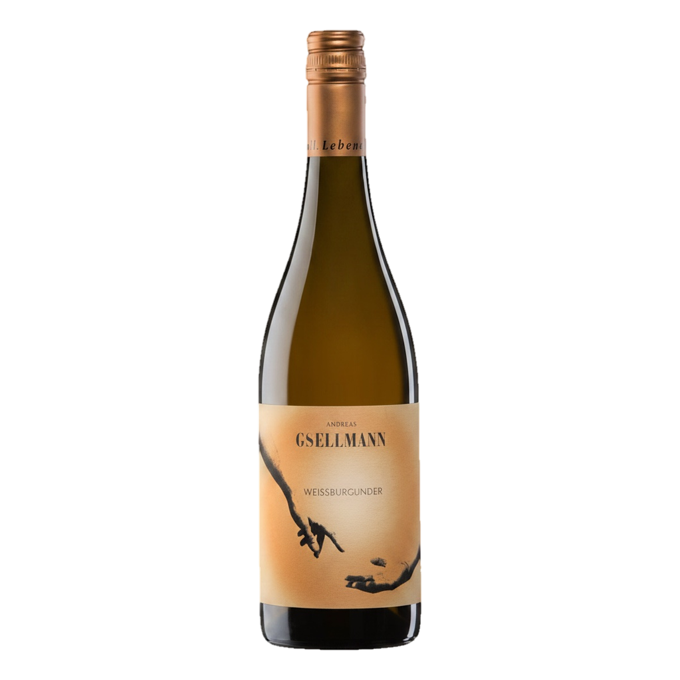 Weißburgunder Goldberg 2023 von Andreas Gsellmann, biodynamisch auf Kalkschotter in Burgenland, sechs Stunden Schalenkontakt, trocken mit Birnen- und Pfirsichnote | Weissburgunder Goldberg 2023 by Andreas Gsellmann, biodynamic on limestone gravel in Burgenland, six hours skin contact, dry with pear and peach