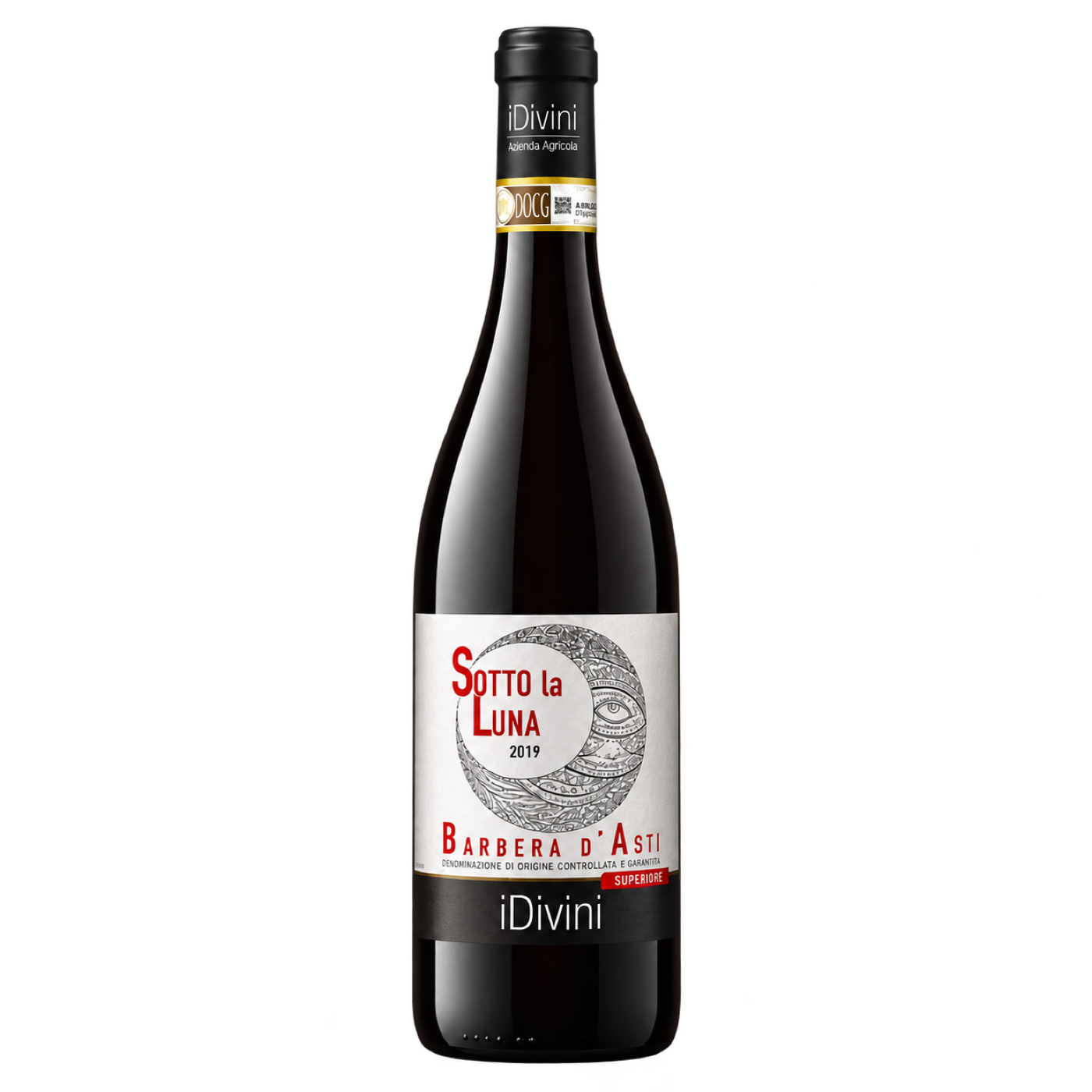 iDivini Sotto la Luna Barbera Superiore · Asti — relit catalog bottle