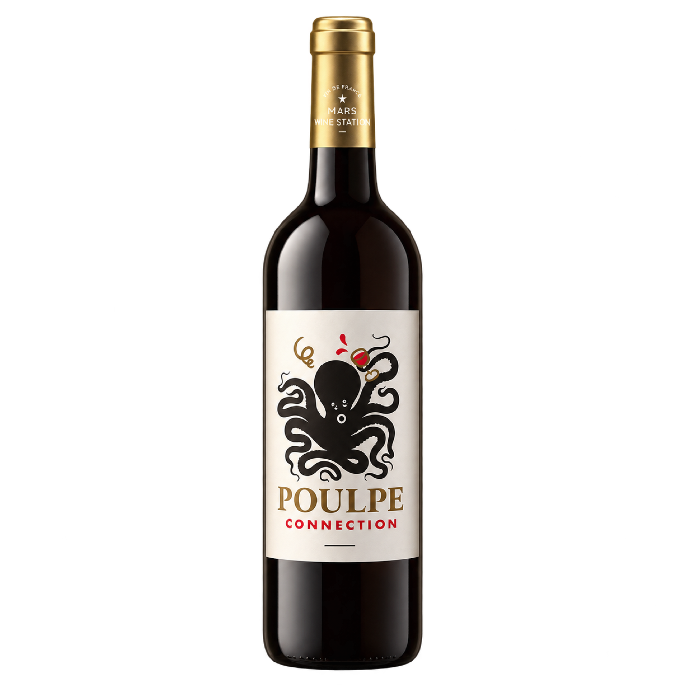 Mars Wine Station Poulpe Connection Merlot Organic · Vin de France — relit catalog bottle