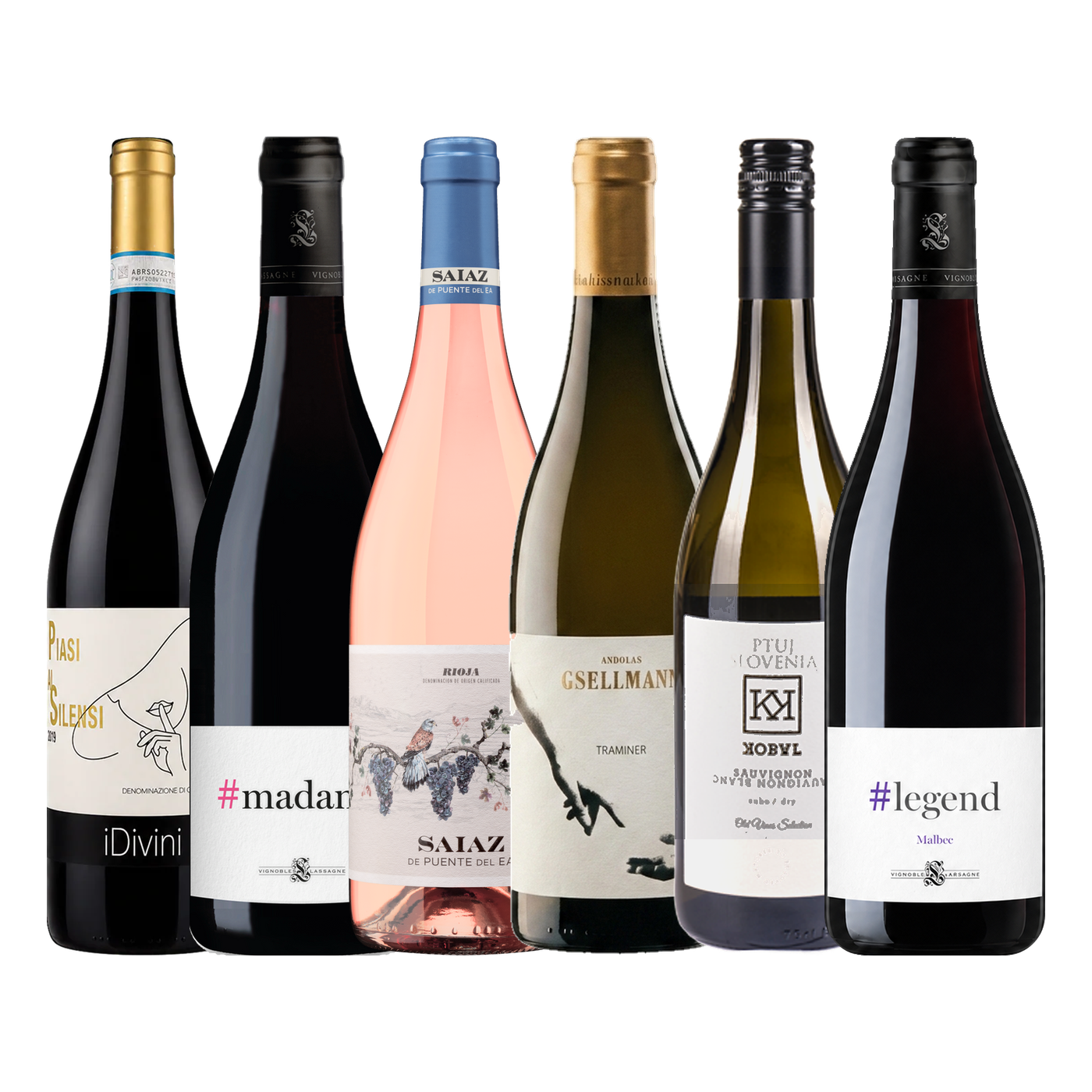WYNCH tasting set with six wines for “Why more expensive wine does not always taste better”