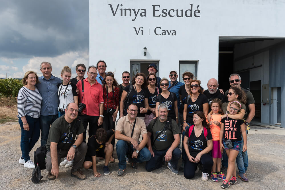 Besucher bei Vinya Escudé